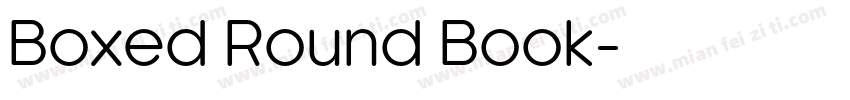 Boxed Round Book字体转换